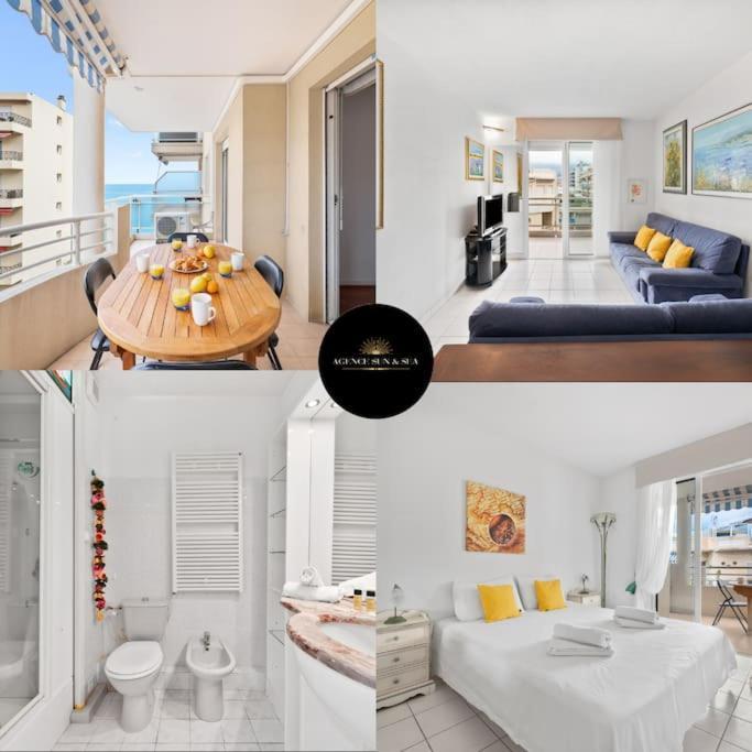 Riviera Prestige - Front De Mer - Terrasse - Parking ロクブリュヌ＝カップ＝マルタン エクステリア 写真